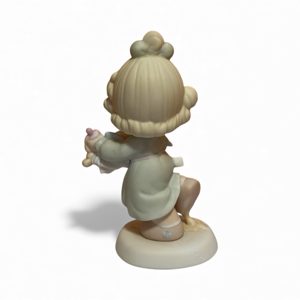 Precious Moments Lord Help Me Stick To My Job Porcelain Figurine 521450 1989 - Picture 3 of 3